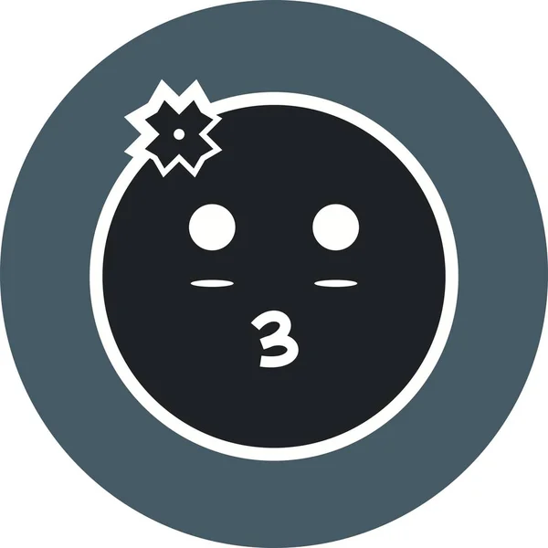 Illustratie meisje Emoji pictogram — Stockfoto
