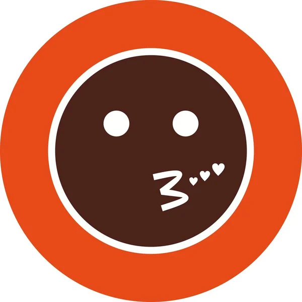 Illustration Kiss Emoji Icon — Stock Photo, Image