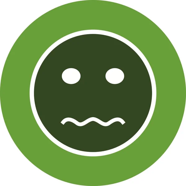 Illustrazione Icona Emoji nervosa — Foto Stock