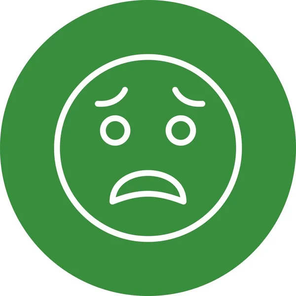 Illustration Scared Emoji  Icon — Stock Photo, Image