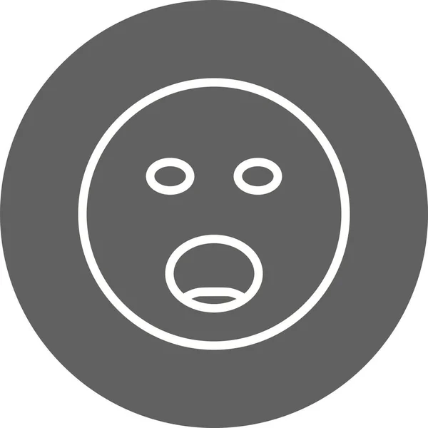 Illustration schreit Emoji-Symbol — Stockfoto