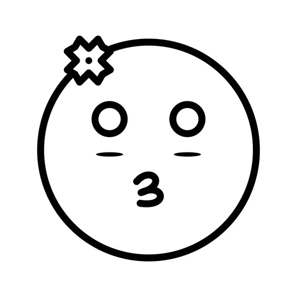 Illustration Mädchen Emoji-Symbol — Stockfoto