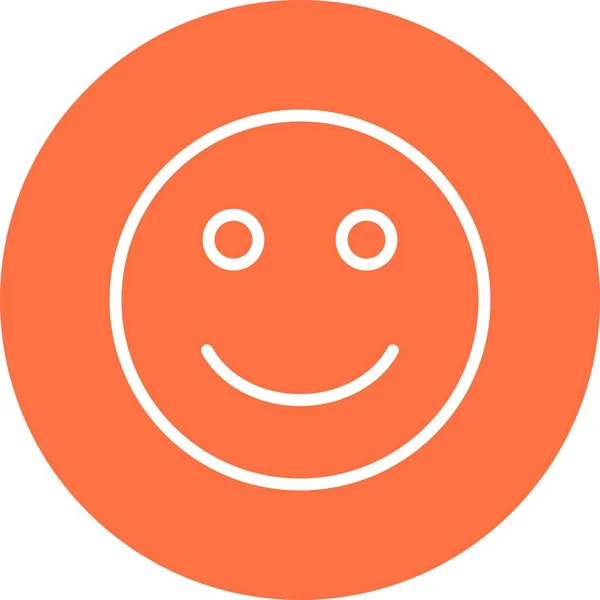 Illustratie gelukkig Emoji icoon — Stockfoto