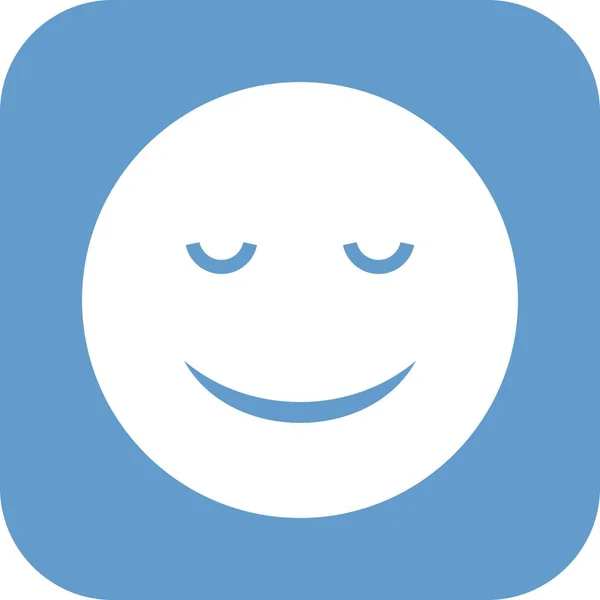 Иллюстрация Calm Emoji Icon — стоковое фото