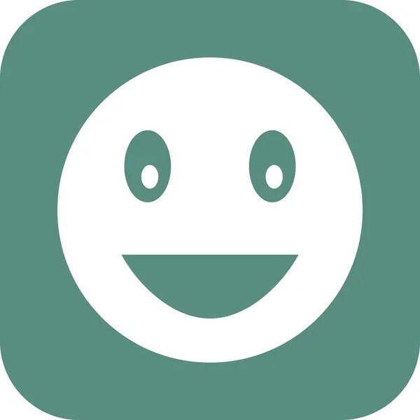 Illustrazione Icona Emoji che ride — Foto Stock