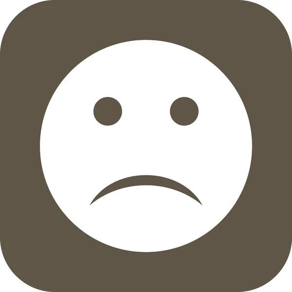 Illustrazione triste icona Emoji — Foto Stock