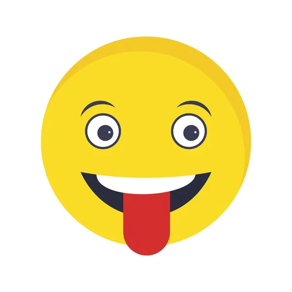 İllüstrasyon Dil Emoji Simgesi — Stok fotoğraf