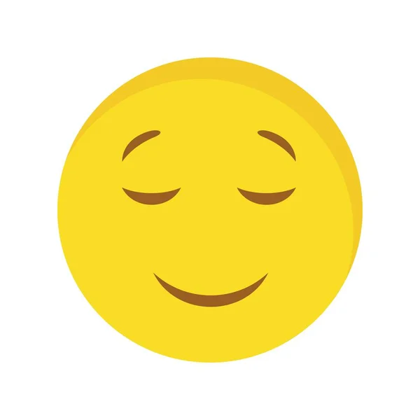 Illustratie kalm Emoji pictogram — Stockfoto