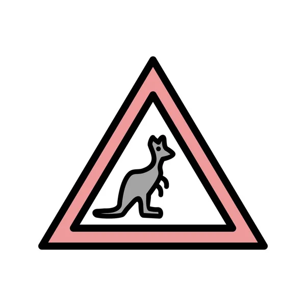 Illustration Wild animal crossing Icon — Stock Photo, Image