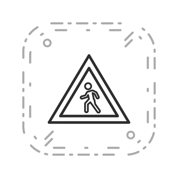 Ilustração Travessia de pedestres Ícone — Fotografia de Stock