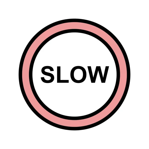 Ikon för långsam illustration — Stockfoto