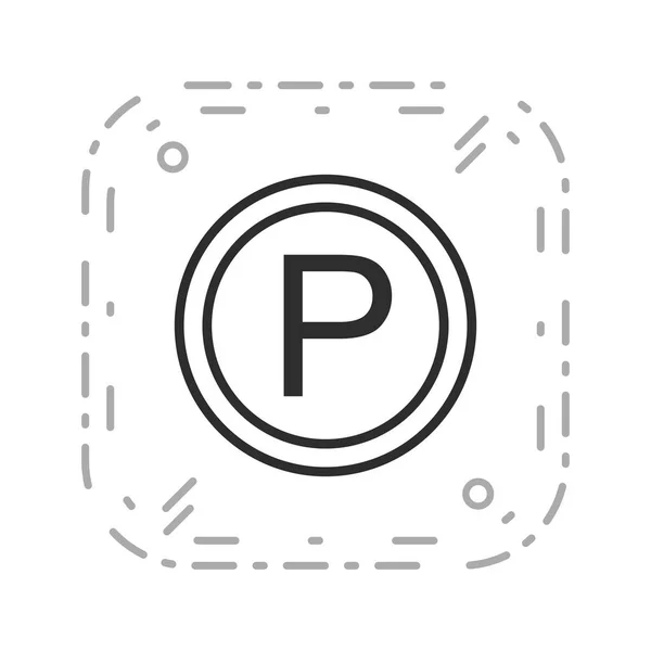 Icono de estacionamiento de ilustración —  Fotos de Stock