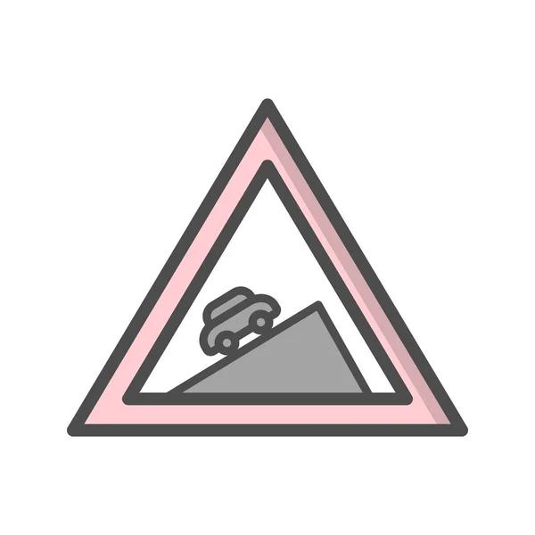 Ilustracja ikona stromej wspinaczki — Zdjęcie stockowe