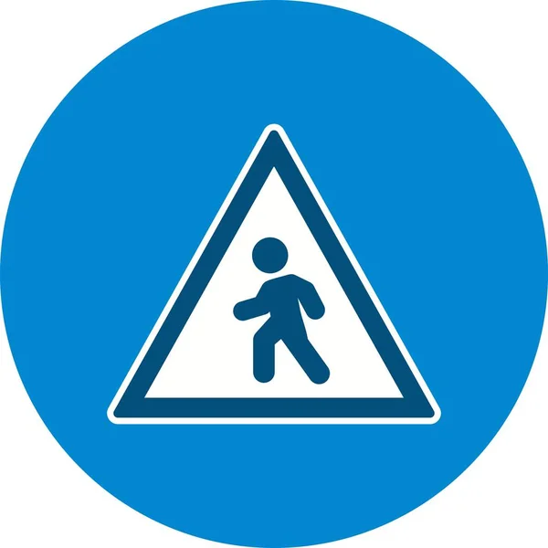 Illustration  Pedestrian crossing Icon — Stock Photo, Image