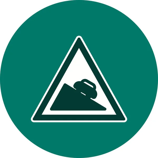 Illustration Dangerous descent Icon — Stock Photo, Image