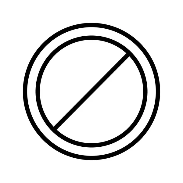 Illustration No entry Icon — Stock Photo, Image