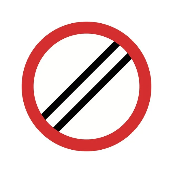 Illustration  National speed limit applies Icon — Stock Photo, Image