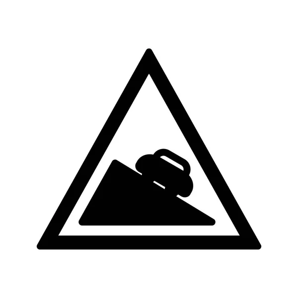 Ilustración Icono de descenso peligroso — Foto de Stock