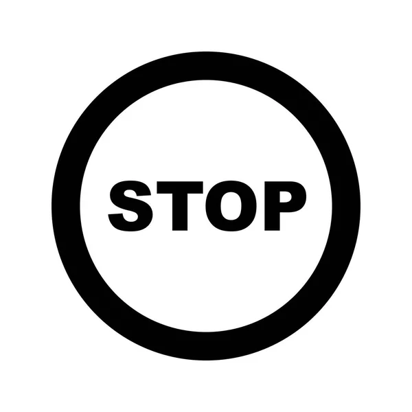 Illustrazione Stop Icona — Foto Stock