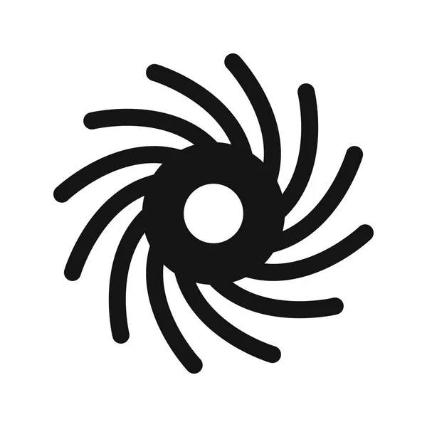 Ilustracja czarna ikona otworu — Zdjęcie stockowe