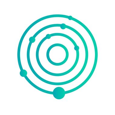 İllüstrasyon Güneş Sistemi Simgesi