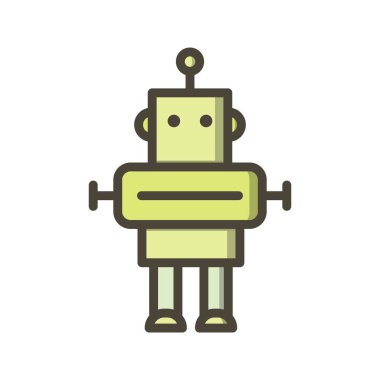 İllüstrasyon Robot Simgesi