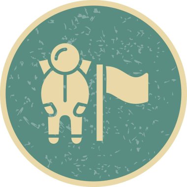 Bayrak Simgesi ile Resim Adam