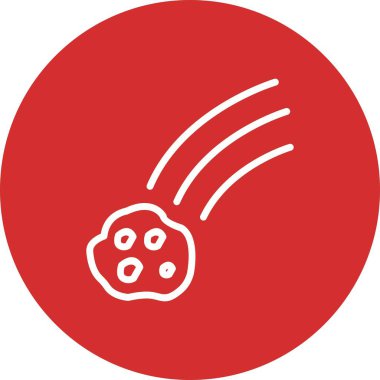 İllüstrasyon Düşen Göktaşı Simgesi