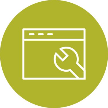 vektör tarayıcı ayarları simgesi