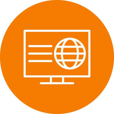 Vektör Web Sayfası Simgesi