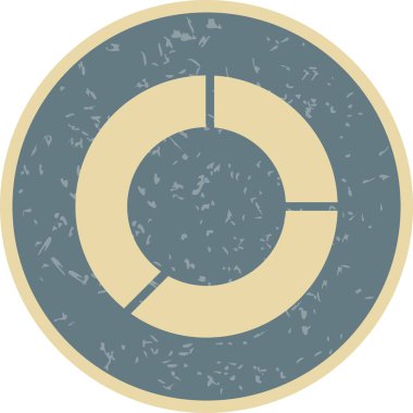İllüstrasyon Pasta Grafiği Simgesi