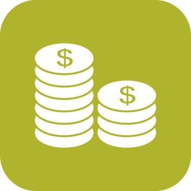 İllüstrasyon Sikkeler Simgesi