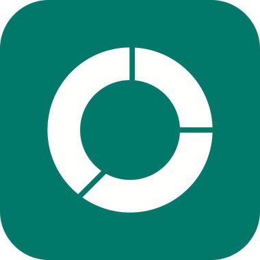 İllüstrasyon Pasta Grafiği Simgesi