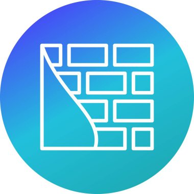 İllüstrasyon Tuğla duvar Simgesi