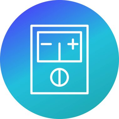 İllüstrasyon Voltmetre Simgesi