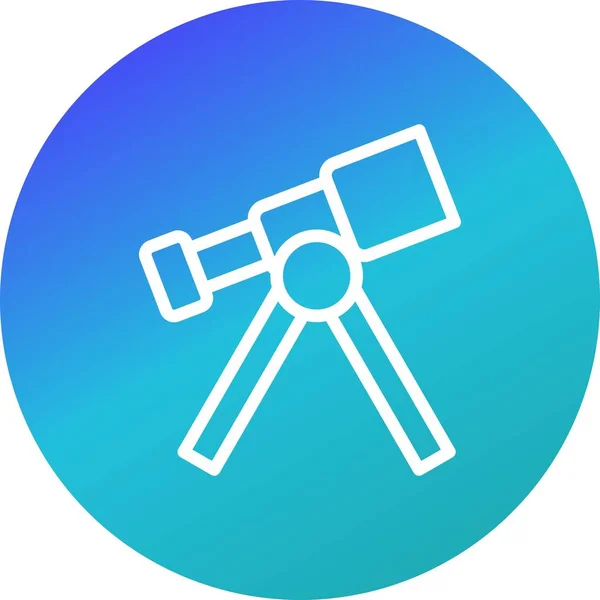 일러스트 망원경 아이콘 — 스톡 사진