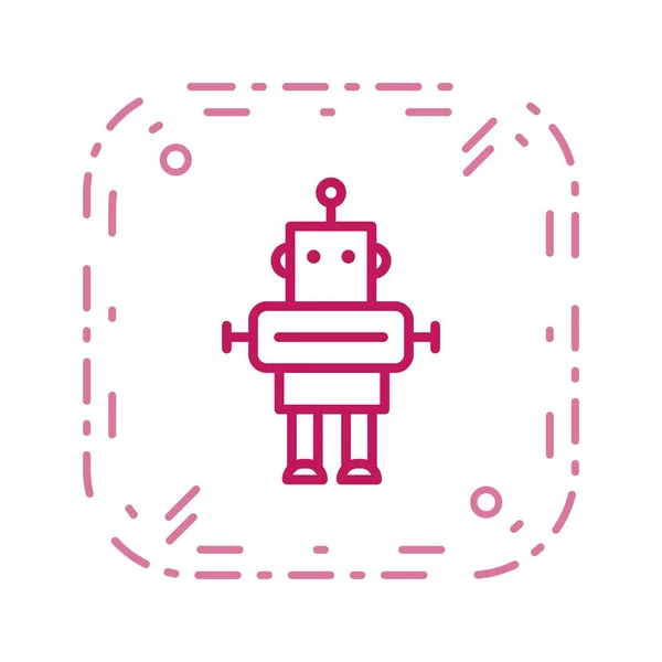 Illusztráció robot Icon — Stock Fotó