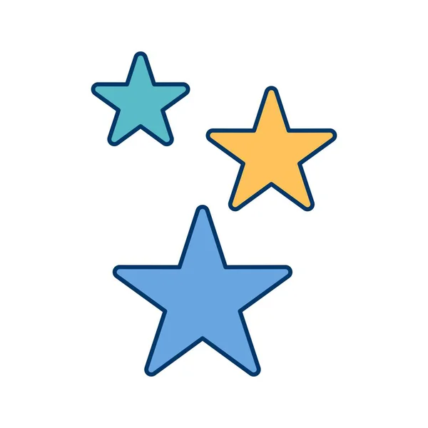 Illusztrációs csillag ikon — Stock Fotó