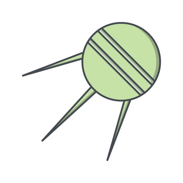 Ilustração Sputnik Ícone — Fotografia de Stock