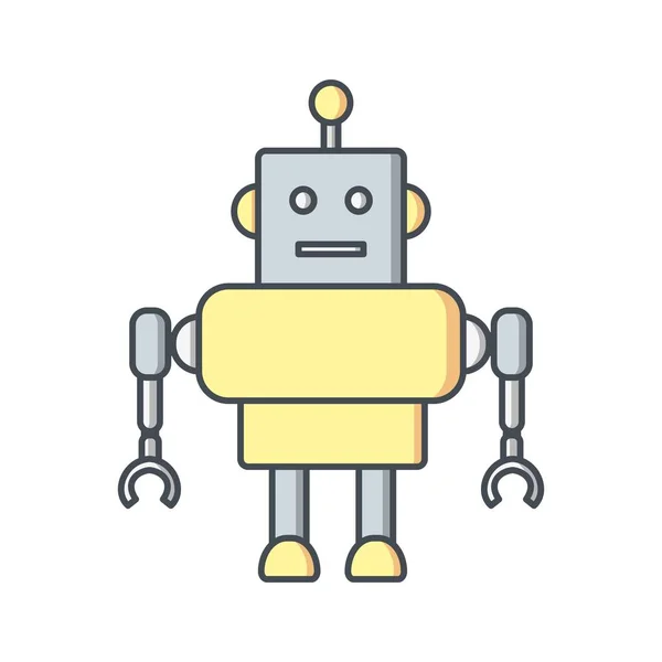 Ikon för illustration robot — Stockfoto