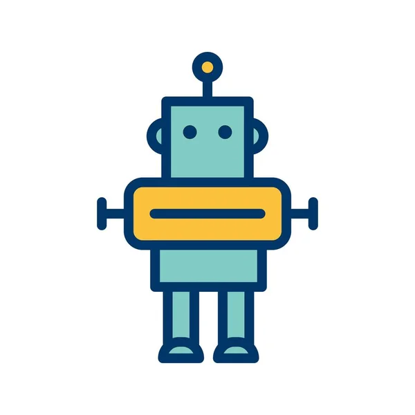 Illusztráció robot Icon — Stock Fotó