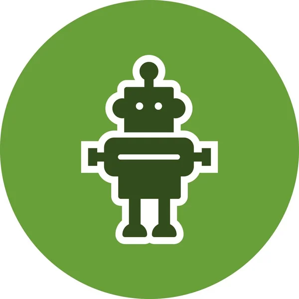 Illusztráció robot Icon — Stock Fotó