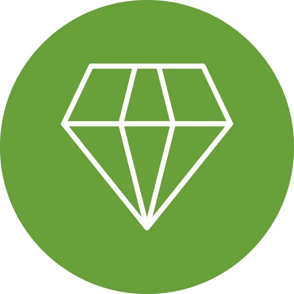 Icona di diamante vettoriale — Foto Stock