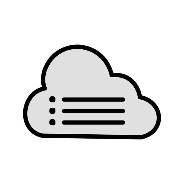 Pictogram voor illustratie wolk gegevens — Stockfoto