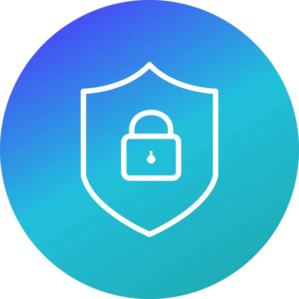 Illustration Online Protection  Icon — Stock Photo, Image