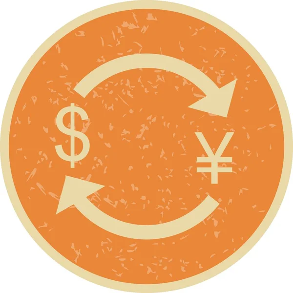 Ilustracja wymiany Jena z ikoną dolara — Zdjęcie stockowe