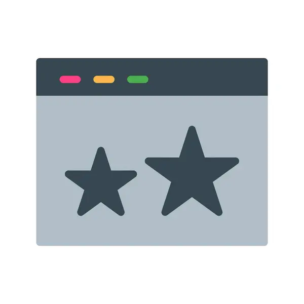 Vector Starred Icon — Stock Photo, Image