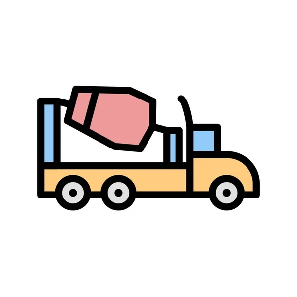 Illustration Concrete Mixer Icon — Stock Photo, Image