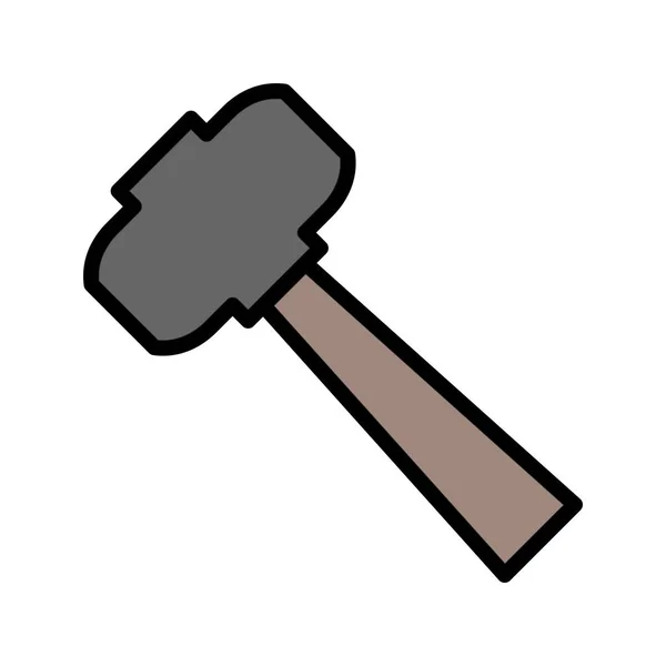 Illustration Hammer Icon — Stock Photo, Image