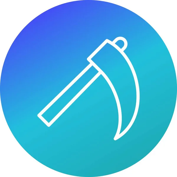 Illustration Scythe Icon — Stock Photo, Image